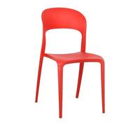 GORICA Sedia TORONTO in polipropilene impilabile colore Rosso modello comfort pe