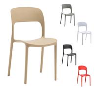 GORICA Sedia TORONTO in polipropilene impilabile modello comfort