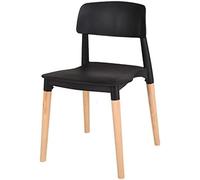 GORICA SET 4 LISBONA arredo moderno comoda Polipropilene gambe legno cucina bar
