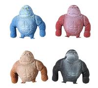 Gorilla Antistress 4pcs Scimmia Allungabile Giocattolo Morbido Antiestrusione Monkey