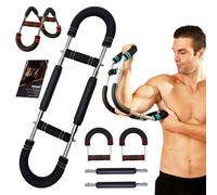 Gorilla Bar Chest Exercise, 40-110lb Adjustable Twister Arm Trainer, Forearm Strengthener, Twister Arm Exerciser, Chest Arm Exercise Equipment, Detachable Design for Home Workout Equipment (Gray)