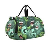 Gorilla Cartone Animato Borsa Sportiva da Nuoto e Palestra con Scomparto per Scarpe Borsa da Viaggio per Il Fine Settimana Borsone per Ragazzi