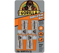 Gorilla Colla 4541001 - Mini tubetti trasparenti, confezione da 4, 1,2 l