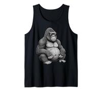 Gorilla Cool Occhiali da Sole Scimmia Divertente Animali Canotta