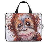 Gorilla - Custodia protettiva ultra sottile e impermeabile per laptop da 13" con cinturino da polso