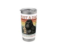 Gorilla Dad, solo un papà che è sempre tornato con il latte Bicchiere termico in acciaio inox doppia parete