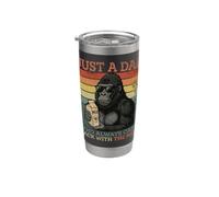 Gorilla Dad, solo un papà che è sempre tornato con il latte Bicchiere termico in acciaio inox doppia parete