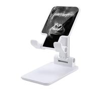 Gorilla Face - Supporto pieghevole per telefono cellulare, regolabile, con stampa, accessorio da viaggio, 16,5 x 8,9 x 6,3 cm