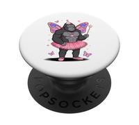 Gorilla Fairy Ballerina Gorillas PopSockets PopGrip Adesivo