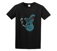 Gorilla Gangsta Funny Ringspun Softstyle Men Adult Short Sleeve Black XL