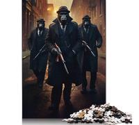 Gorilla Gangsters Jigsaw Puzzle Impossible 1000 Pezzi Decorazione Per La Casa. Giochi Rilassamento E Intelligence Per Adulti E Bambini Da 12 Anni 1000pcs (40x28cm)