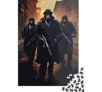 Gorilla Gangsters Jigsaw Puzzle Impossible 1000 Pezzi Decorazione Per La Casa. Rilassamento E Intelligence Per Adulti E Ragazzi Da 14 Anni 1000pcs (38x26cm)