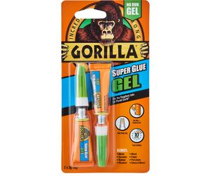 Gorilla Glue 4044600 Colla Superglue Gel 3G (Confezione Doppia)