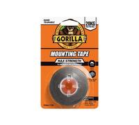 Gorilla Glue Massimo Forza Interno Supporto Nastro 25mm X 1.5m Nero Grggmsimtbk