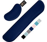 Gorilla Grip Poggiapolsi in memory foam con gel setoso per tastiera e mouse del computer, design ergonomico per alleviare il dolore durante la di