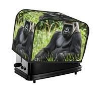 Gorilla In The Grass Copertura per tostapane a 2 fette, antipolvere, resistente agli schizzi e alle impronte digitali, protezione per elettrodomestici da cucina, misura universale
