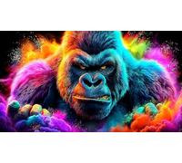 gorilla Jigsaw Puzzle Impossible 1000 Pezzi Decorazione per la casa. Rilassamento e Intelletto per adulti e ragazzi da 14 annigorilla38x26cm/1000pcs