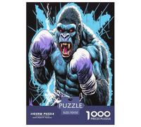 Gorilla Jigsaw Puzzle Impossible 1000Pcs Decorazione Per La Casa. Rilassamento E Intelligence Per Adulti E Bambini Da 12 Anni 70x50cm/1000pcs