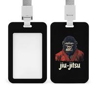 Gorilla Jiu Jitsu Fighter, porta badge con cordino per insegnanti, infermieri, dottori