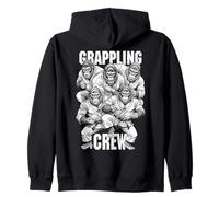 Gorilla Jiu Jitsu Ju Jutsu MMA BJJ Divertente Grappling Crew Felpa con Cappuccio