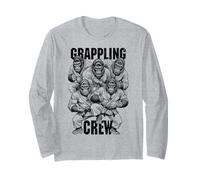 Gorilla Jiu Jitsu Ju Jutsu MMA BJJ Divertente Grappling Crew Maglia a Manica