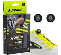 Gorilla - Lacci Elastici Running Corsa - Lacci Scarpe Running Senza Nodo - Auto-bloccanti Ultra Resistenti - Comfort per Runner e Sportivi - 123 cm