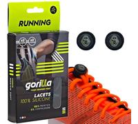 Gorilla - Lacci Elastici Running Corsa - Lacci Scarpe Running Senza Nodo - Auto-bloccanti Ultra Resistenti - Comfort per Runner e Sportivi - 123 cm