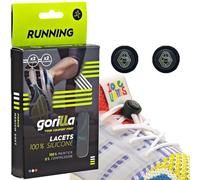 Gorilla - Lacci Elastici Running Corsa - Lacci Scarpe Running Senza Nodo - Auto-bloccanti Ultra Resistenti - Comfort per Runner e Sportivi - 123 cm