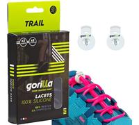 Gorilla - Lacci Elastici Trail Running - Lacci Scarpe Senza Nodo per Sentieri e Gare - Auto-bloccanti Ultra Resistenti - Comfort per Runner e Sportivi - 123 cm