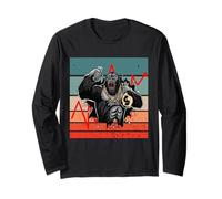 Gorilla Market Stock Crypto Criptovaluta Azioni Ape Maglia a Manica