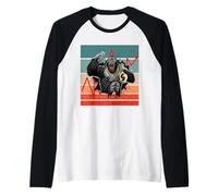 Gorilla Market Stock Crypto Criptovaluta Azioni Ape Maglia con Maniche Raglan