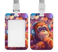 Gorilla Monkey - Porta badge con cordino, per infermiere, insegnanti, ufficiali