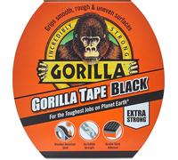 Gorilla Nastro 48mm X 11M Forte Nero Condotto Gaffa Liscio Ruvido Telato Rotolo