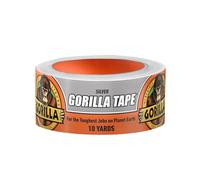 Gorilla Nastro adesivo, 4,8 cm x 9,1 m, argento (confezione da 1) - condotto, utility, triplo strato di resistenza, per interni ed esterni, involucro resistente alle intemperie