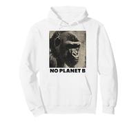 Gorilla, No Planet B, Protezione Ambientale, Gorilla Felpa con Cappuccio