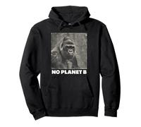 Gorilla, No Planet B, Protezione Ambientale, Gorilla Felpa con Cappuccio