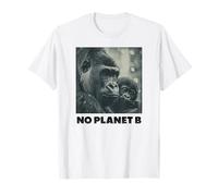 Gorilla, No Planet B, Protezione Ambientale, Gorilla Maglietta