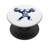 Gorilla per sollevamento pesi e bodybuilding, design in stile vintage PopSockets PopGrip Adesivo