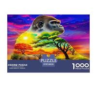 Gorilla Puzzle Da 1000 Pezzi Per Chi Cerca Relax:Absolutely Stunning Un'attività Calma Per Ricaricare Le Energie!