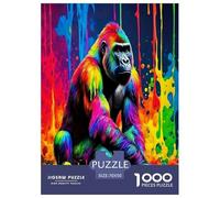 Gorilla Puzzle Impossibili 1000 Pezzi Decorazione Per La Casa. Giochi Rilassamento E Intelligence Per Adulti E Bambini Da 12 Anni 70x50cm/1000pcs