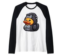 Gorilla Rubber Duck Primate Anatroccolo Maglia con Maniche Raglan