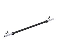 GORILLA SPORTS® Bilanciere - Singolo/Set, Aerobico, Dritto, Lunghezza 130 cm, con/senza Dischi, 30mm, Chiusura a Molla, Nero - Sbarra, Barra per Aerobica, per Fitness, Palestra, Sollevamento Pesi
