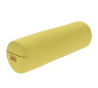 GORILLA SPORTS® Bolster Yoga - Ø20 cm, Rivestimento in Cotone Lavabile, Ripieno di Farro, Maniglia di Trasporto, Colore a Scelta - Cuscino, Rullo, Supporto Meditazione