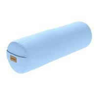 Gorilla Sports® Bolster Yoga - Ø20 cm, Rivestimento in Cotone Lavabile, Ripieno di Farro, Maniglia di Trasporto, Colore a Scelta - Cuscino Yoga, Rullo per Yoga, Supporto Meditazione