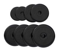 GORILLA SPORTS® Dischi Pesi in Ghisa Gommata 0,5-25 kg, Ø 30 mm