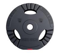 Gorilla Sports® Dischi Pesi Olimpici - 1,25kg, 2,5kg, 5kg, 10kg, 15kg, 30kg, Singolo/Set, Foro 50 mm, con Manico, Tri-Grip, Rivestiti in Plastica - Piastre per Bilancieri, Manubri, Palestra