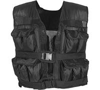 GORILLA SPORTS® Gilet con Pesi - 10kg, 20kg o 30kg, Regolabile, Taglia Unica, Nylon, incl. Borsa - Giubbotto Zavorrato, Ponderato, Giacca Esercizio, Allenamento Forza e Resistenza, Palestra, Fitness