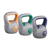 GORILLA SPORTS® Kettlebell 2-20 kg, Singolo/Set, Con/Senza Rack, Plastica