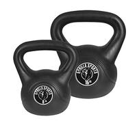 GORILLA SPORTS® Kettlebell Singolo 2-20 kg o Set 17-113 kg, Plastica, Nero