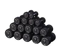 GORILLA SPORTS® Manubri Palestra - 325 kg Set, con Rack Incluso, Pesetti in Ghisa e Gomma, Alta Qualita, Nero - Pesi, Dumbbells per Allenamento Braccia, Pilates, Fitness, Training, Sport